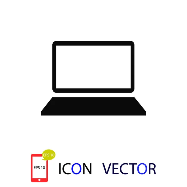 Иконка Компьютера Вектор Лучший Плоский Значок Eps — стоковый вектор