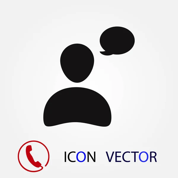 Icono Chat Vector Mejor Icono Plano Eps — Vector de stock