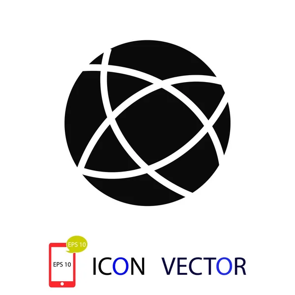 Icono Vector Tecnología Global Vector Mejor Icono Plano Eps — Vector de stock