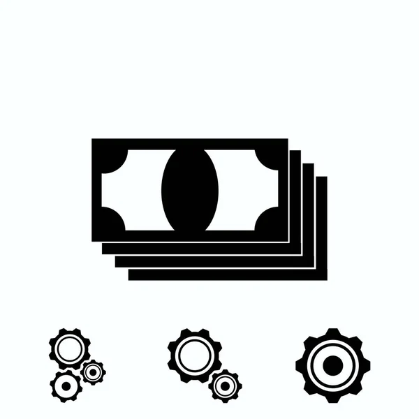 Geld Pictogram Vector Beste Platte Pictogram Eps — Stockvector