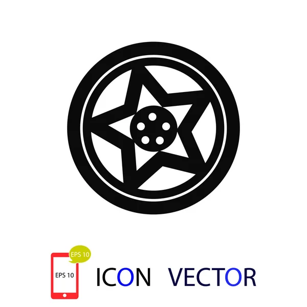 Icono Discos Rueda Vector Mejor Icono Plano Eps — Vector de stock