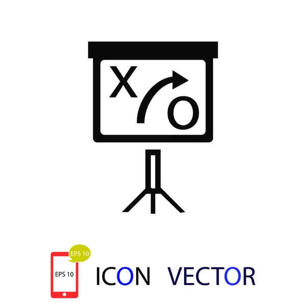 Icono Signo Presentación Vector Mejor Icono Plano Eps — Vector de stock