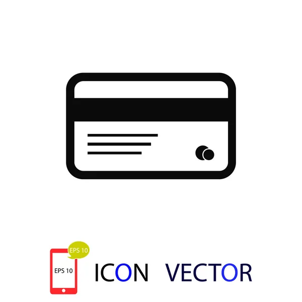 Icono Tarjeta Vector Mejor Icono Plano Eps — Archivo Imágenes Vectoriales