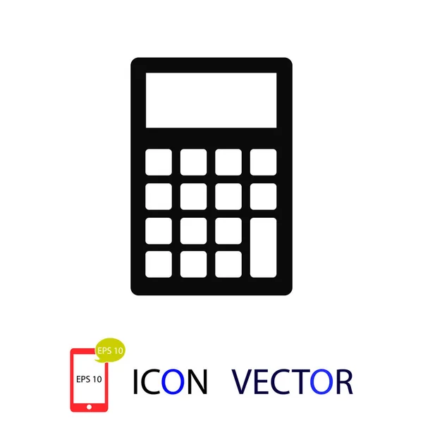 Miniräknare Ikon Vektor Bästa Platt Ikon Eps — Stock vektor