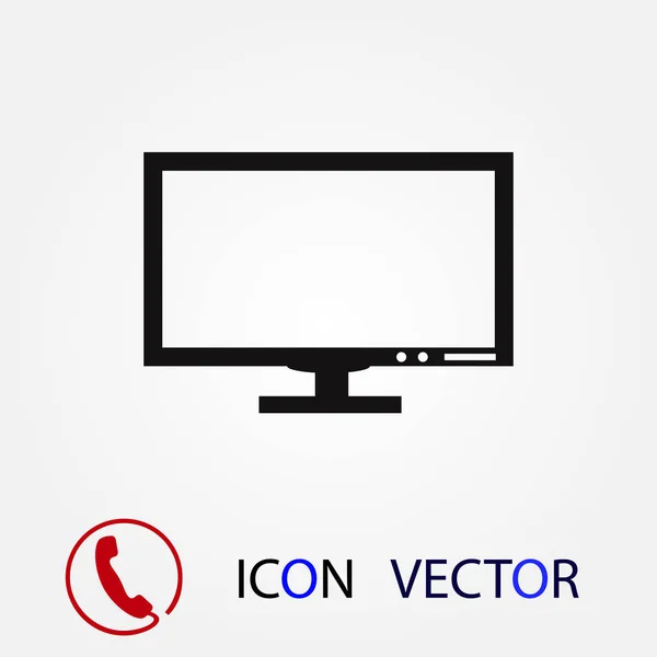 Pictogramme Icône Vectorielle Ordinateur Meilleure Icône Plate Vectorielle Eps — Image vectorielle