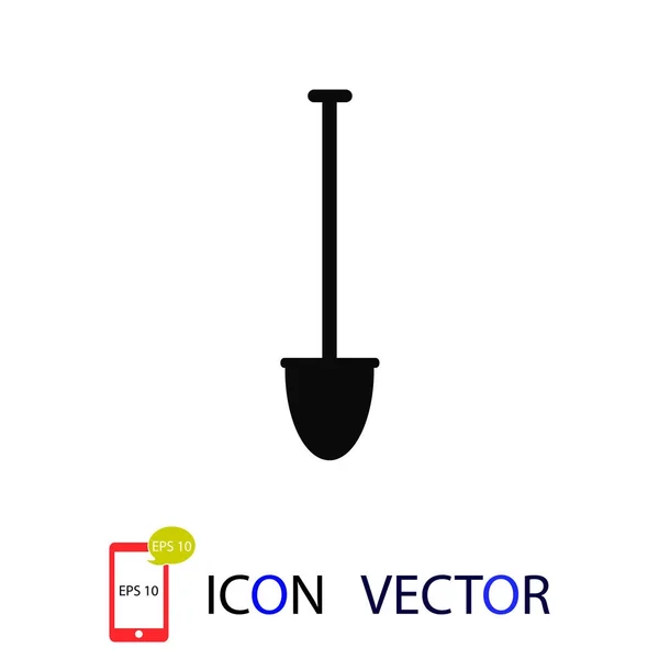 Pala Icono Vector Vector Mejor Icono Plano Eps — Vector de stock