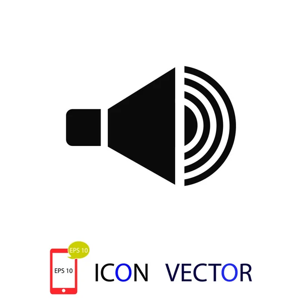 Lautsprechersymbol Vektor Bestes Flaches Symbol Eps — Stockvektor
