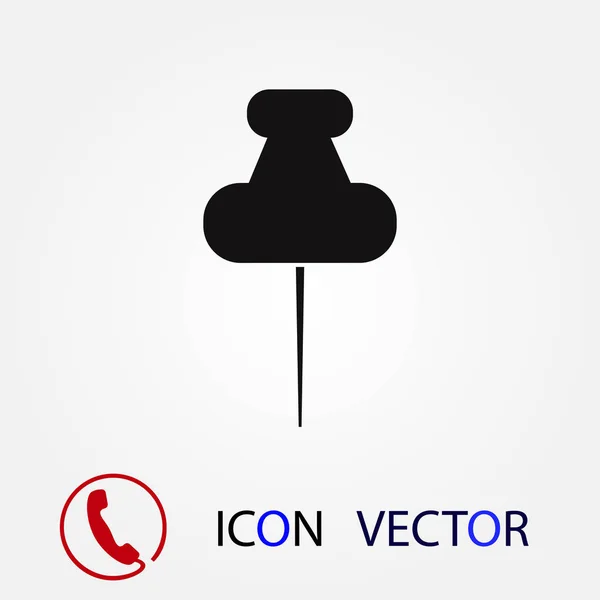 Pins Symbol Vektor Bestes Flaches Icon Eps — Stockvektor
