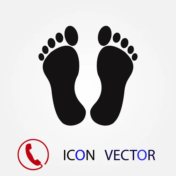 Pies Icono Vector Mejor Icono Plano Eps — Archivo Imágenes Vectoriales