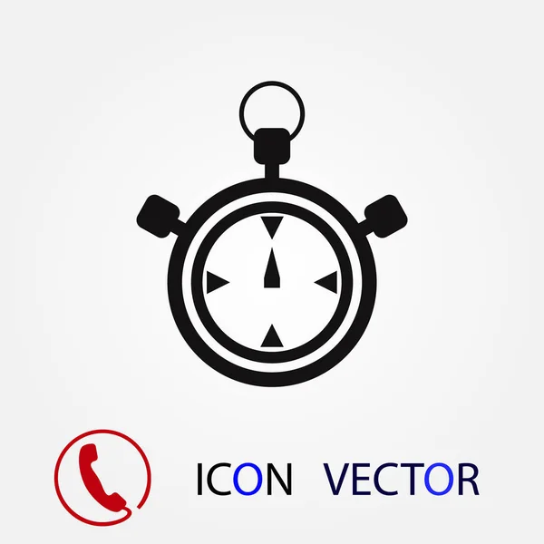 Stoppuhr Symbol Vektor Bestes Flaches Symbol Eps — Stockvektor