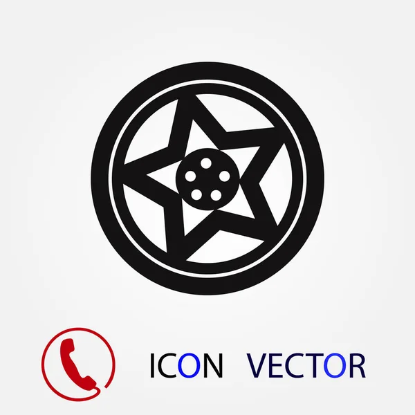Wheel Disk Icon Vector Best Flat Icon Eps - Stok Vektor