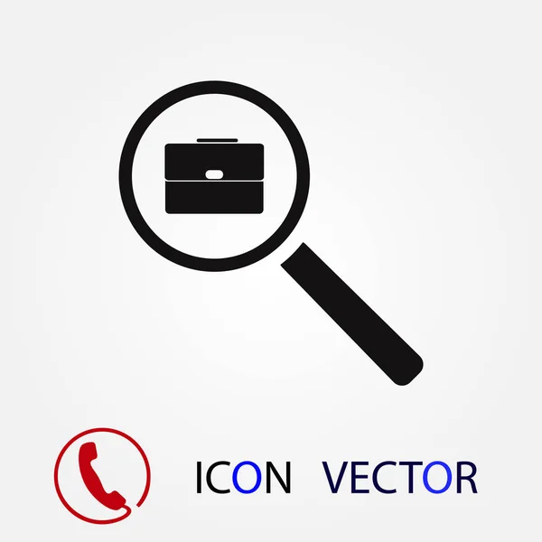Trabajo Búsqueda Icono Vector Mejor Icono Plano Eps — Vector de stock