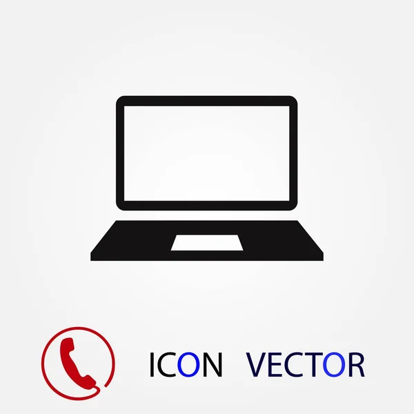 Computadora Icono Vector Vector Mejor Icono Plano Eps — Archivo Imágenes Vectoriales