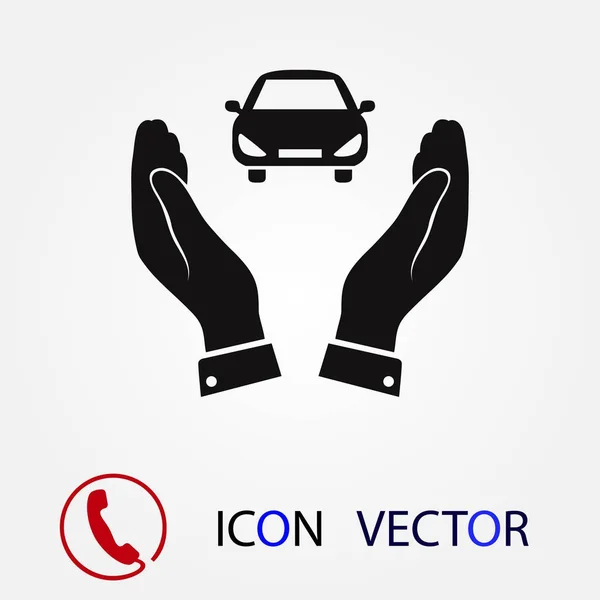 Pictografía Del Icono Del Coche Vector Mejor Icono Plano Eps — Vector de stock