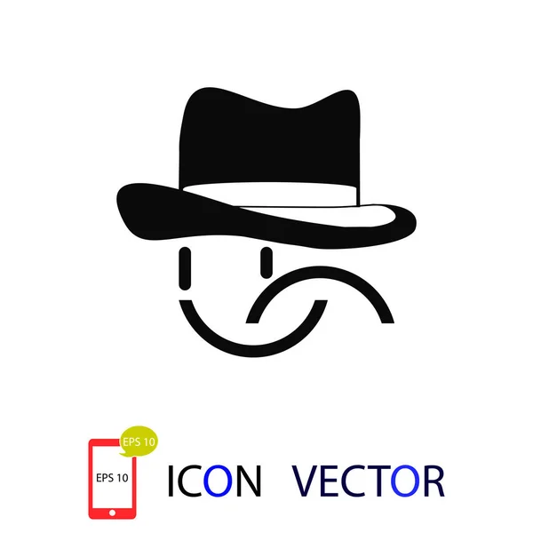 Sourire Icône Vectorielle Vecteur Meilleure Icône Plate Eps — Image vectorielle
