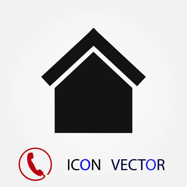 Icono Casa Vector Mejor Icono Plano Eps — Vector de stock
