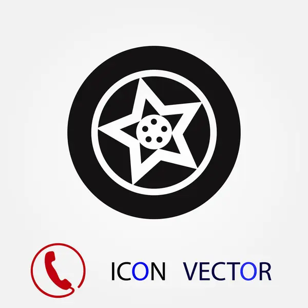 Radsymbole Vektor Bestes Flaches Symbol Eps — Stockvektor