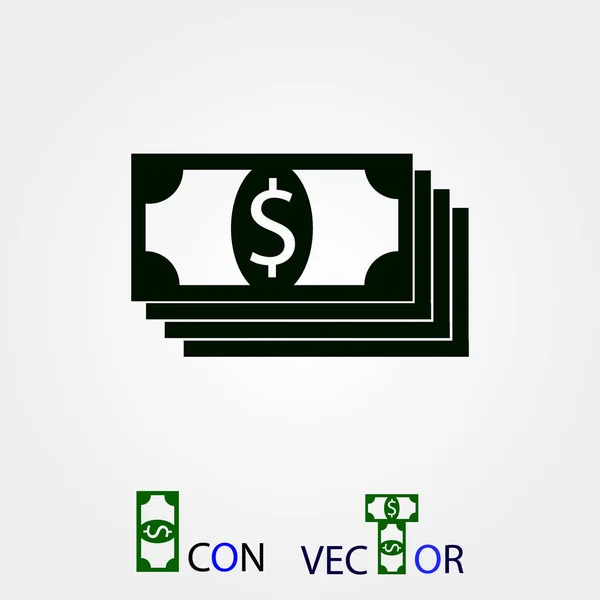 Значок Долара Векторний Кращий Плоский Значок Eps — стоковий вектор