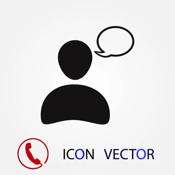 Icono Chat Vector Mejor Icono Plano Eps — Vector de stock