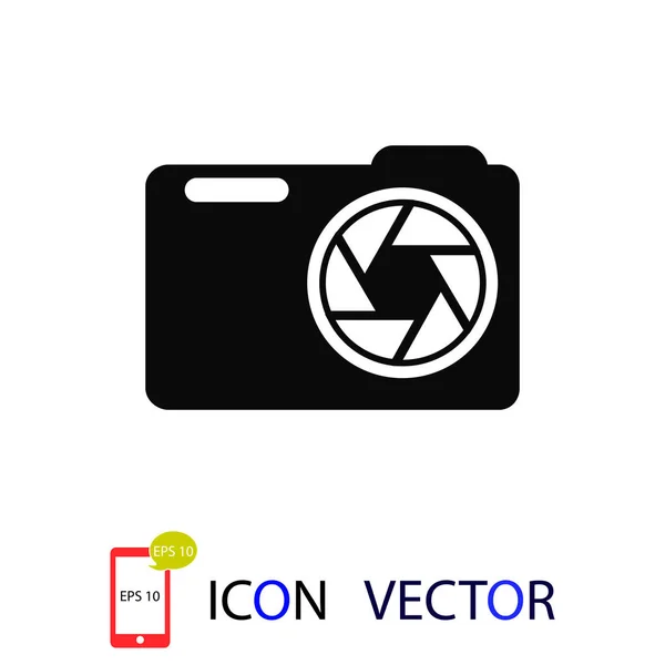 Icono Cámara Fotos Vector Mejor Icono Plano Eps — Archivo Imágenes Vectoriales