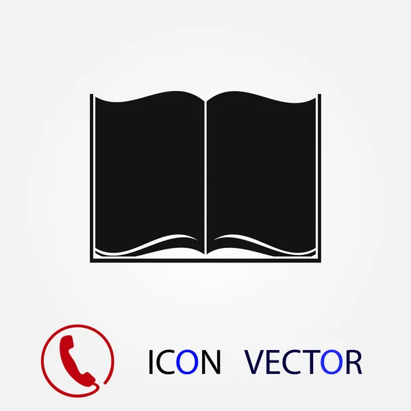 Icono Del Libro Vector Mejor Icono Plano Eps — Vector de stock