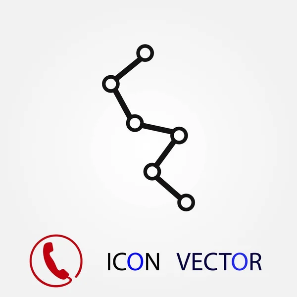 Icono Del Diagrama Vector Mejor Icono Plano Eps — Vector de stock