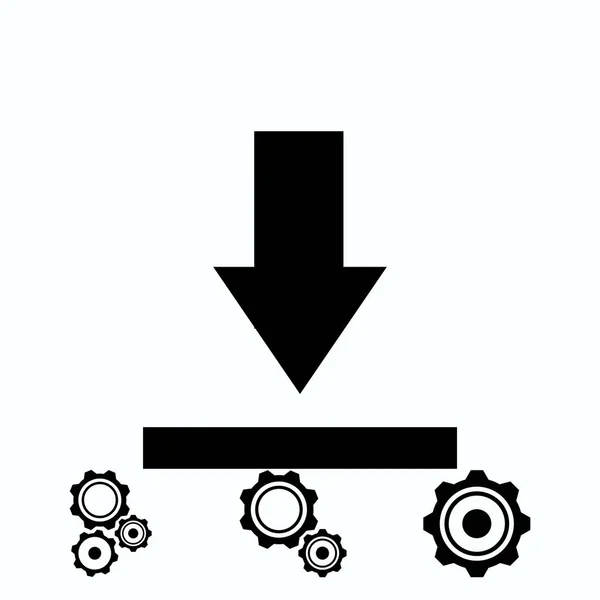 Кнопка Вивантаження Векторна Найкраща Плоска Піктограма Eps — стоковий вектор