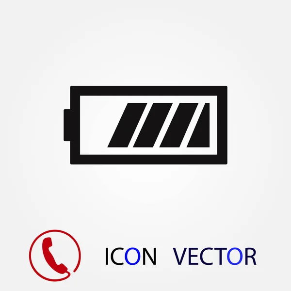 Pictograma Baterie Vector Cel Mai Bun Pictograma Plat Eps — Vector de stoc