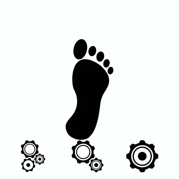 Black Footprint Icon Vector Best Flat Icon Eps Royalty Free Stock Illustrations