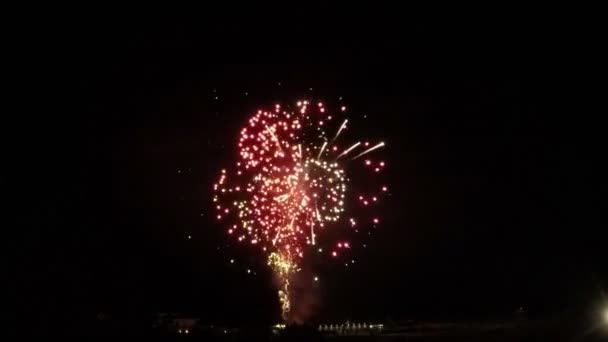 Artificii frumoase strălucitoare — Videoclip de stoc