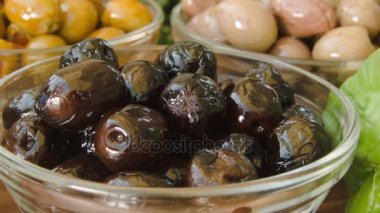 Cam kase Siyah Zeytin