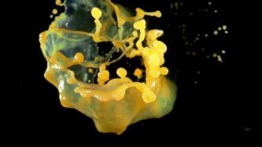 Portakal suyu kameraya uçar