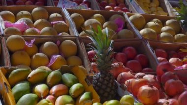 Mango, nar, elma meyve piyasada