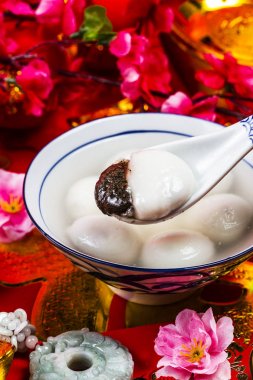 Çince Lantern Festivali gıda