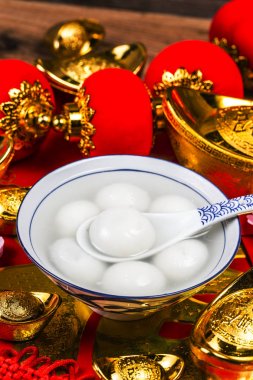 Çince Lantern Festivali gıda