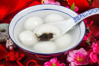 Çince Lantern Festivali gıda