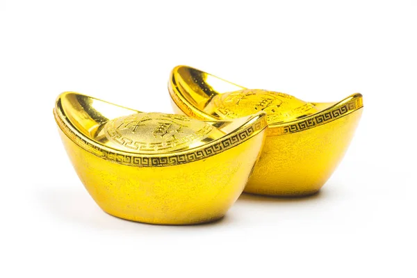 Ano novo chinês ornament.Decoration de lingotes de ouro chinês em i — Fotografia de Stock