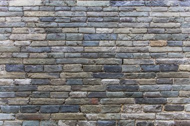 Beton duvar arka plan, duvar eski kırık? Yeşil tuğla wa