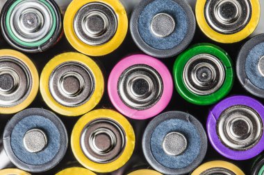 Renkli pillerin arkaplanı, görünümü kapat 