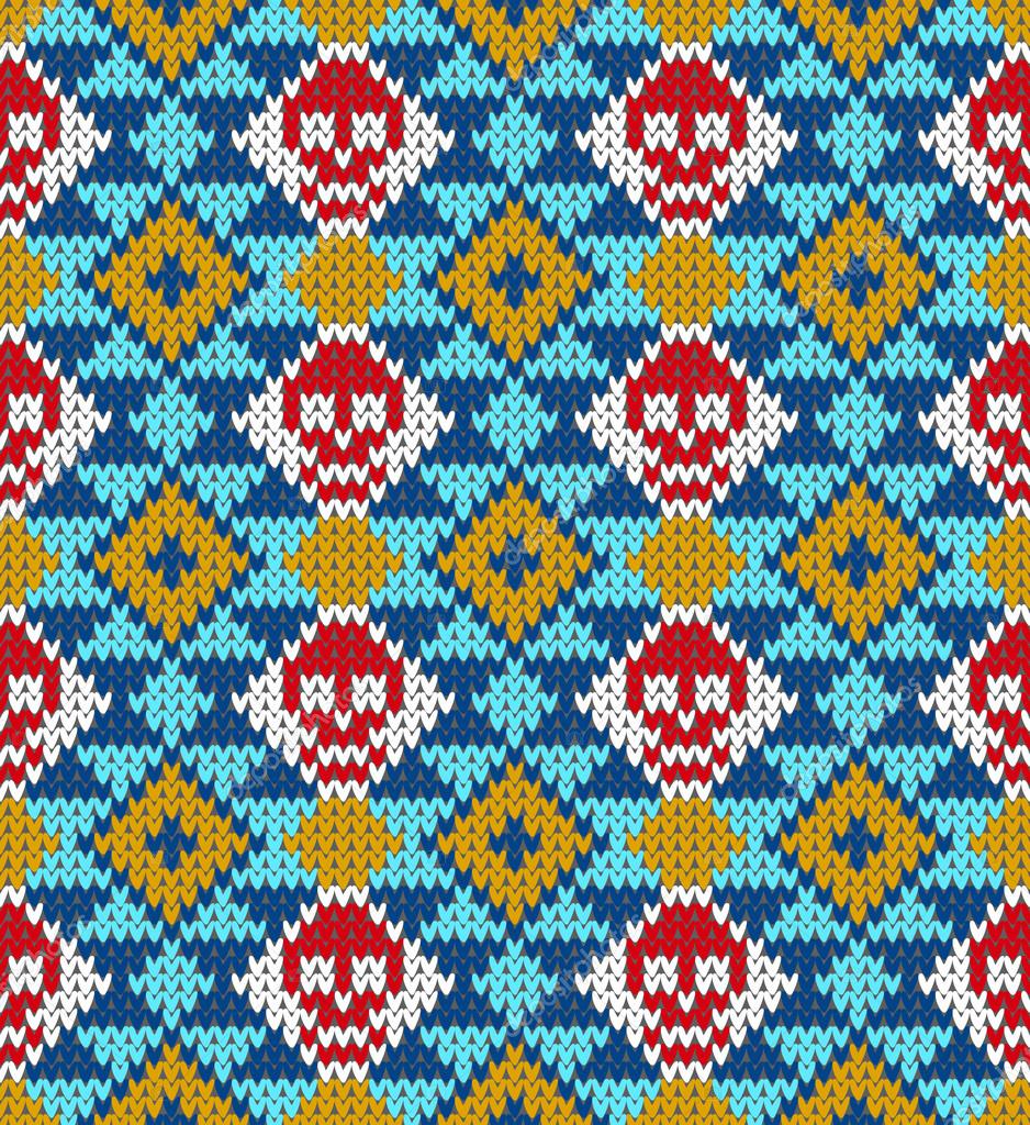 Seamless pattern with skull and ethnic mexican elements. Day of ...