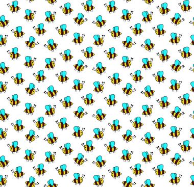 Doodle arı seamless modeli