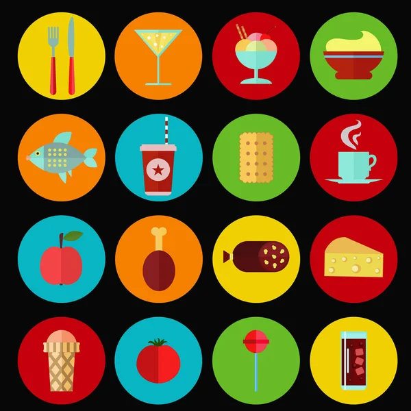 doodle food pattern