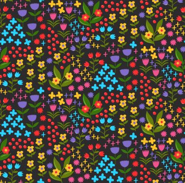 çiçek sorunsuz vektör desen 