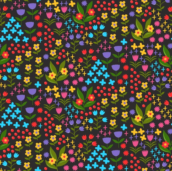 Floral naadloze vector patroon — Stockvector