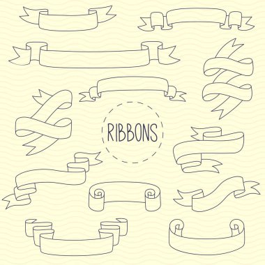 Doodle şerit kümesi