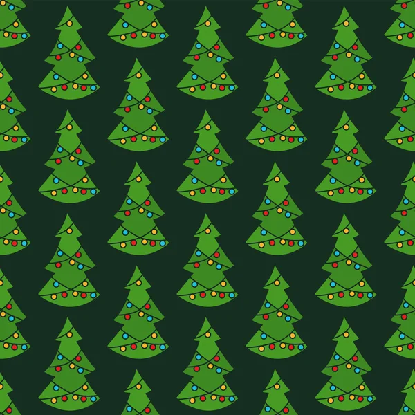 Noel ağacı sorunsuz vektör desen
