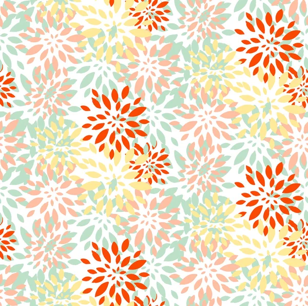 Abstract floral seamless vectpr pattern — Stock Vector