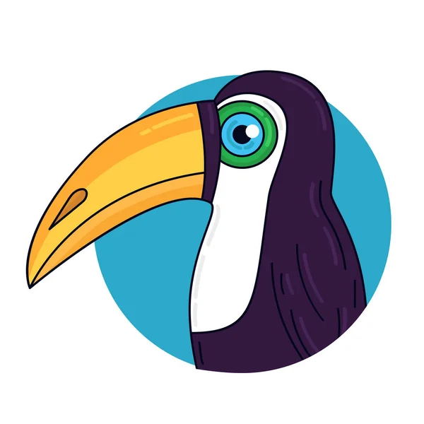 Toucan tropical bird vector illustration — Stock Vector