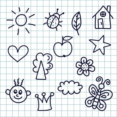 Çocuksu çizimler Icons collection
