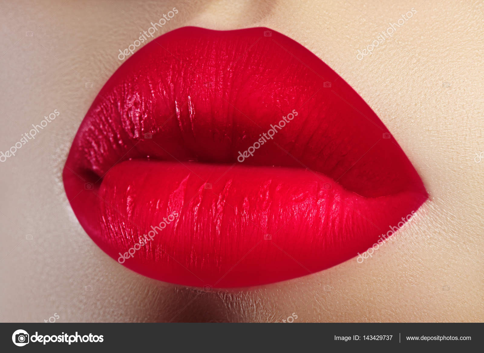 bright lipstick